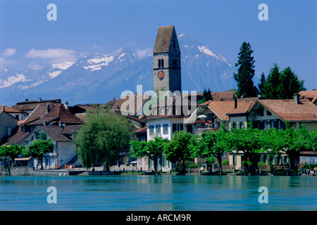 Interlaken, regione di Jungfrau, Oberland bernese, alpi svizzere, Svizzera, Europa Foto Stock