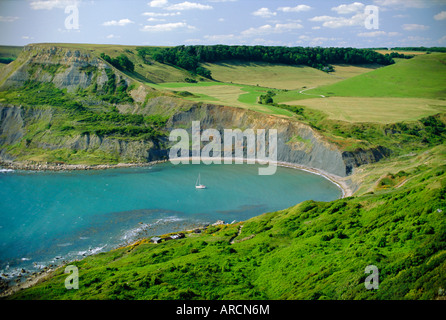 Chapman's Pool, Isle of Purbeck, Dorset, England, Regno Unito Foto Stock