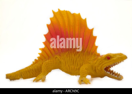 Dinosauro stegosaurus plastica zoo fattoria animali figura cartoon England Regno Unito Regno Unito GB Gran Bretagna UE Unione europea Europ Foto Stock