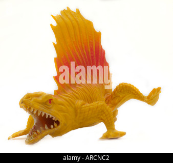 Dinosauro stegosaurus plastica zoo fattoria animali figura cartoon England Regno Unito Regno Unito GB Gran Bretagna UE Unione europea Europ Foto Stock