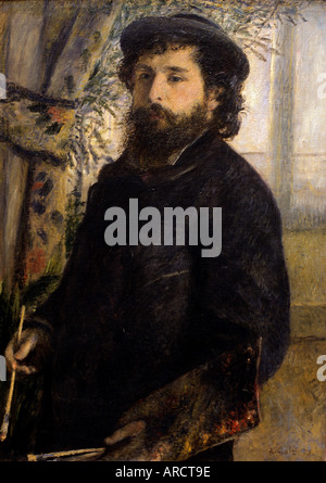 Ritratto di Claude Monet, 1875 da Pierre Auguste Renoir 1841-1919 impressionista francese Francia Foto Stock