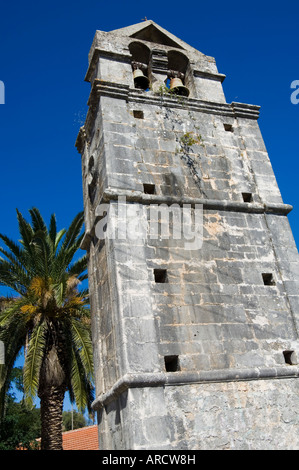 900 anno Anogi vecchia chiesa con 500 anni di affreschi, Anogi, Itaca, Isole Ionie, Grecia, Europa Foto Stock