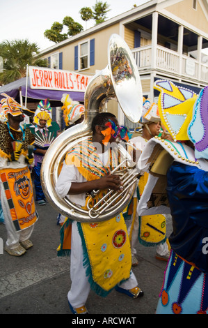 Goombay Festival in Bahama Village, Petronia Street, Key West, Florida, Stati Uniti d'America, America del Nord Foto Stock