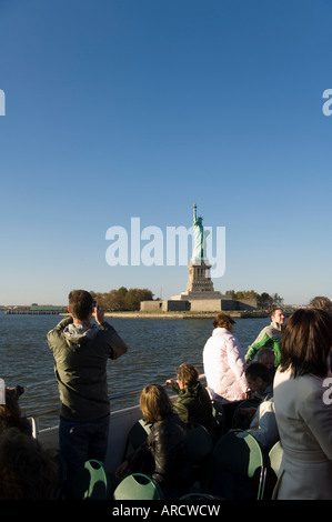 Statua della Libertà, la città di New York, New York, Stati Uniti d'America, America del Nord Foto Stock
