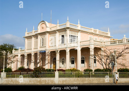 Mindelo Palace, Mindelo, Sao Vicente, Isole di Capo Verde, Africa Foto Stock