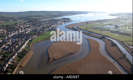 Vedute aeree su Topsham. Exeter. Devon. Regno Unito Foto Stock