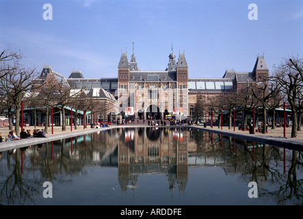 Amsterdam, Rijksmuseum Südfassade Foto Stock