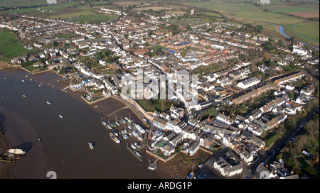 Vedute aeree su Topsham. Exeter. Devon. Regno Unito Foto Stock