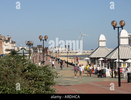 Spianata superiore e South Beach Lowestoft Suffolk in Inghilterra Foto Stock