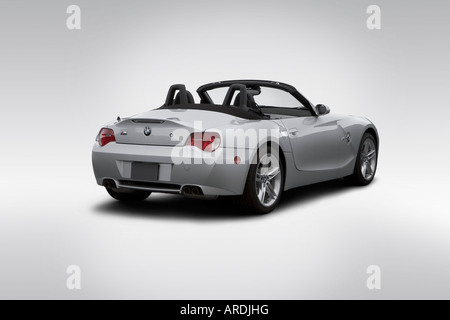 2006 BMW M Roadster in argento - angolo posteriore vista Foto Stock