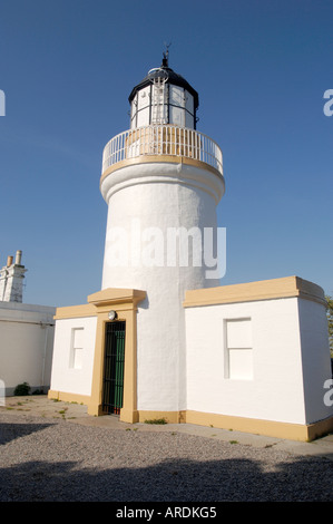 Cromarty Stevenson, il faro sul Black Isle ora Università di Aberdeen scienze biologiche Ricerca Stazione. XPL 3588-348 Foto Stock