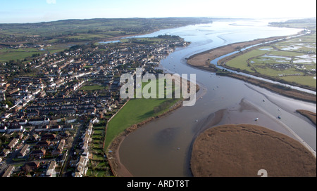 Vedute aeree su Topsham. Exeter. Devon. Regno Unito Foto Stock