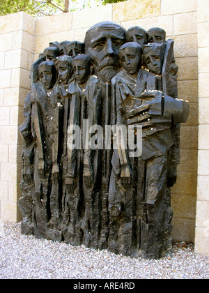 Tutti coloro in visita di capi di stato a Gerusalemme sono presi a Yad Vashem un museo memoriale di quelli uccisi nell'Olocausto Israele Foto Stock