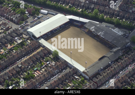 Vista aerea del centro di Luton Football Club s sito in strada Kennilworth Bury Park LUTON BEDS UK Foto Stock