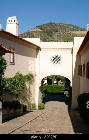 Vintage House Hotel a Pinhao, superiore alla Valle del Douro, Portogallo Foto Stock