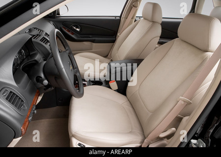 2005 Chevrolet Malibu Maxx LT in nero - Sedili anteriori Foto Stock