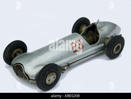 1950 s motorizzata a benzina metallo giocattolo auto racing Foto Stock