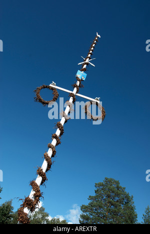 Un polo di mezza estate in Rattvik Vidablick Dalarna SwedenAugust 2007 Foto Stock