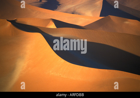 Dune del Sossusvlei Namib Desert Namibia vista aerea Foto Stock