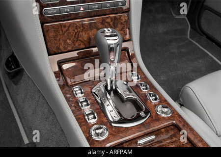 2007 Bentley Azure in grigio - Cambio di marcia/consolle centrale Foto Stock