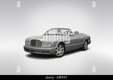 2007 Bentley Azure in grigio - Vista anteriore angolare Foto Stock