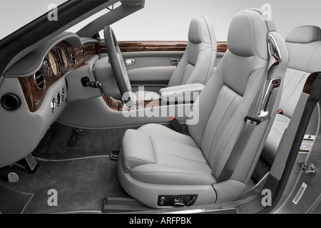 2007 Bentley Azure in grigio - Sedili anteriori Foto Stock