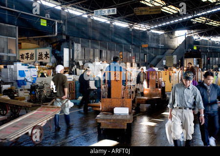 Tokyo Metropolitan Central Wholesale Market Foto Stock