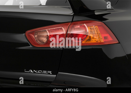 2008 Mitsubishi Lancer nella GTS Nero - Luce di coda Foto Stock