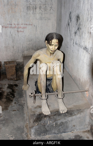 Mostra di prigioniero di guerra in guerra resti museo nella città di Ho Chi Minh (Saigon), Vietnam Foto Stock