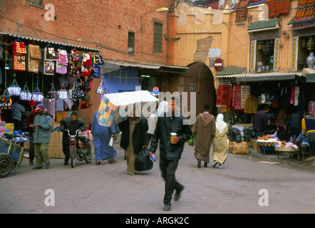 Marrakech Marrakech città rossa a sudovest del Marocco Maghrebian del Maghreb arabo berbero arabo marocchino Africa del Nord Foto Stock