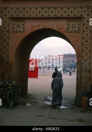 Marrakech Marrakech città rossa a sudovest del Marocco Maghrebian del Maghreb arabo berbero arabo marocchino Africa del Nord Foto Stock