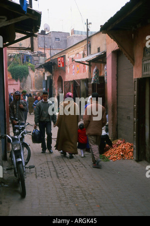 Marrakech Marrakech città rossa a sudovest del Marocco Maghrebian del Maghreb arabo berbero arabo marocchino Africa del Nord Foto Stock