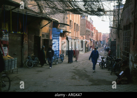 Marrakech Marrakech città rossa a sudovest del Marocco Maghrebian del Maghreb arabo berbero arabo marocchino Africa del Nord Foto Stock