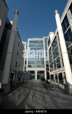 Una vista generale della sede dell'Ulster Bank building raffigurato nella città di Dublino in Irlanda. Foto Stock