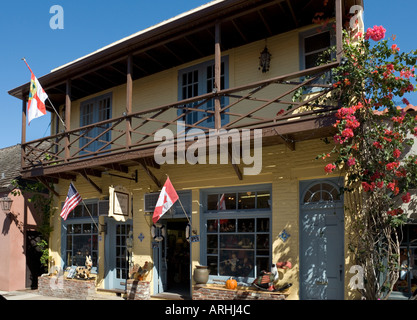 Negozio di antiquariato nel centro storico, Aviles Street, St Augustine, Florida, Stati Uniti d'America Foto Stock