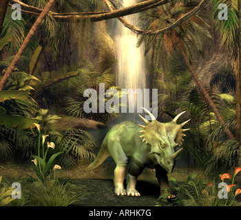 Dinosauro Styracosaurus Foto Stock