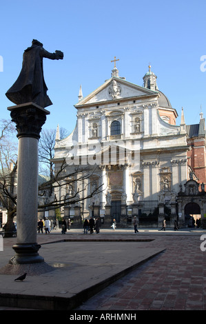 Chiesa dei santi SS Pietro e Paolo - Luogo Magdaleny quadrato Foto Stock