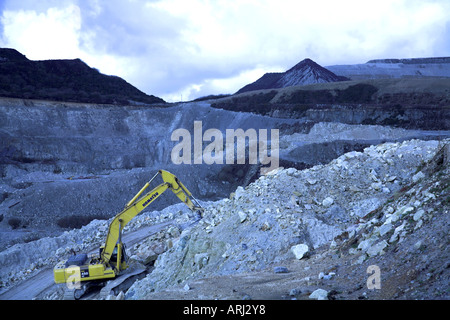 China clay industria mineraria Cornwall Regno Unito Foto Stock