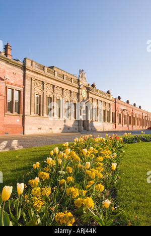 Lever Brothers opere ingresso, Port Sunlight Village Wirral, England, Regno Unito Foto Stock