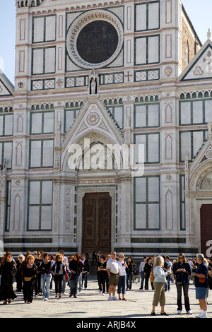 Piazza di Santa Croce - Basilica di Santa Croce - museo dell' Opera - Firenze - Italia Foto Stock