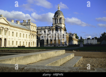 Royal Naval College di Greenwich, Sito Patrimonio Mondiale dell'UNESCO, London, England, Regno Unito, Europa Foto Stock