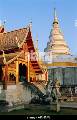 Wat Phra Sing Luang, Chiang Mai, Thailandia, Asia Foto Stock