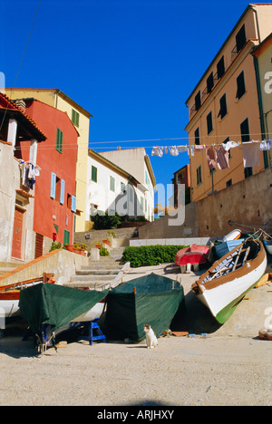 Marciana Marina, Isola d'Elba, Livorno, Toscana, Italia Foto Stock