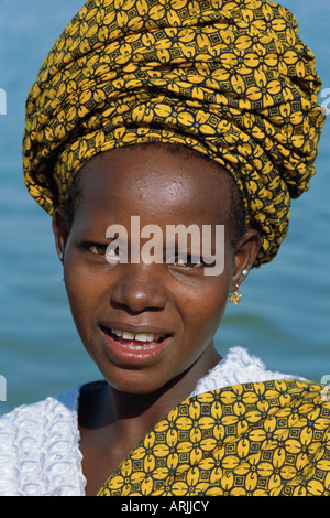 Bambara donna, Segoukoro, Segou, Mali, Africa Foto Stock