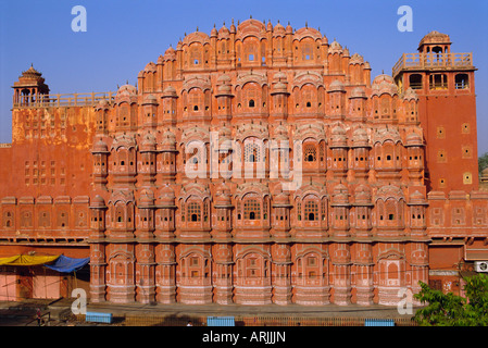 Il palazzo dei venti, Hawa Mahal, Jaipur, Rajasthan, India, Asia Foto Stock