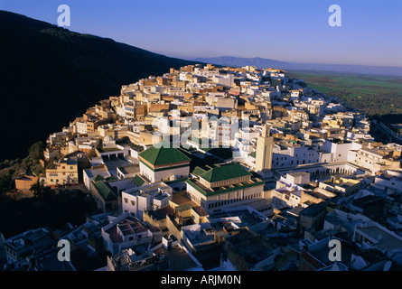 Città di Moulay Idriss, Meknes Regione, Marocco, Africa Settentrionale, Africa Foto Stock