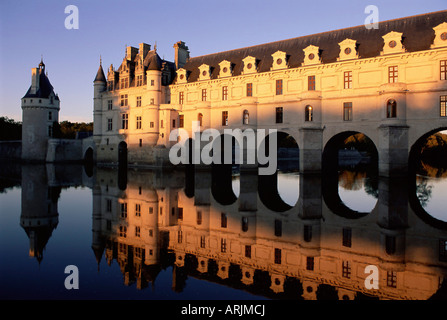 Castello di Chenonceau, Indre et Loire, Pays de la Loire, Valle della Loira, in Francia, in Europa Foto Stock
