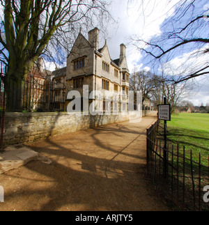 Merton College Grove edificio dalla Chiesa di Cristo Prato Oxford Foto Stock