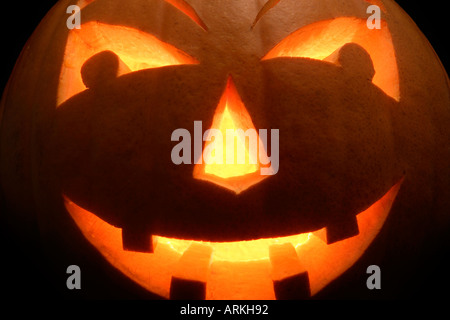 Halloween zucca lanterna Foto Stock