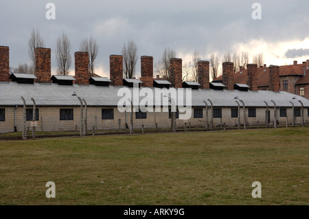 Blocco cucina Auschwitz 1 campo di concentramento in Polonia Foto Stock